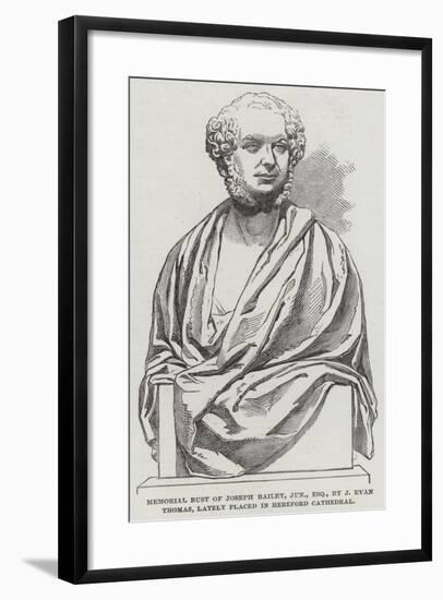 Memorial Bust of Joseph Bailey-null-Framed Giclee Print