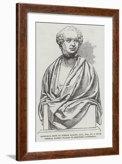 Memorial Bust of Joseph Bailey-null-Framed Giclee Print