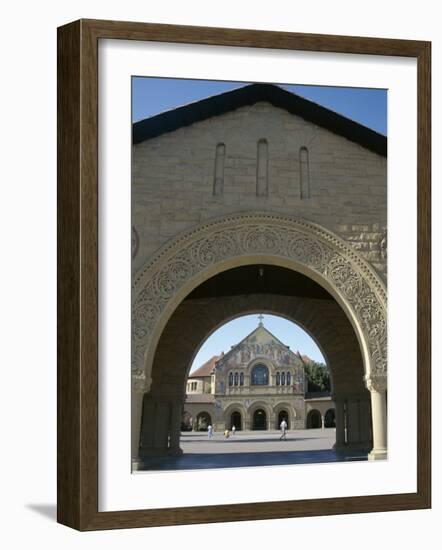 Memorial Church in Main Quadrangle, Stanford University, Founded 1891, California-Christopher Rennie-Framed Photographic Print