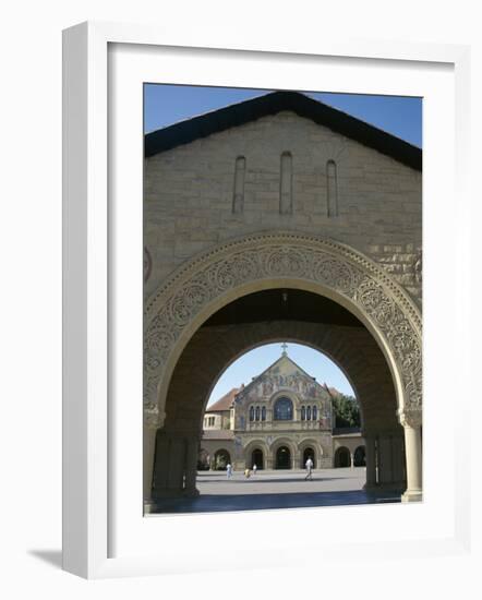 Memorial Church in Main Quadrangle, Stanford University, Founded 1891, California-Christopher Rennie-Framed Photographic Print