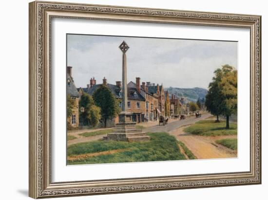 Memorial Cross, Broadway, Worcestershire-Alfred Robert Quinton-Framed Giclee Print