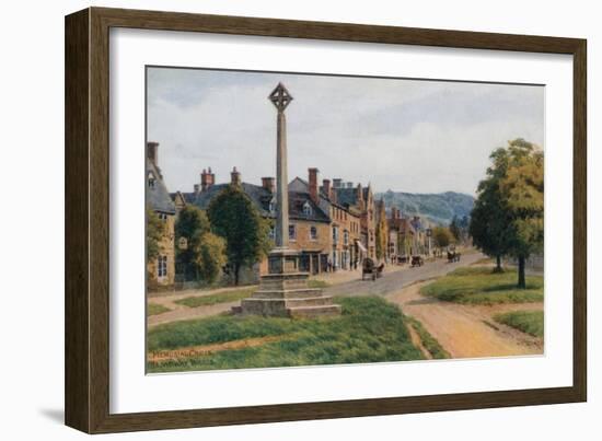 Memorial Cross, Broadway, Worcestershire-Alfred Robert Quinton-Framed Giclee Print