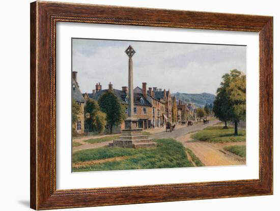 Memorial Cross, Broadway, Worcestershire-Alfred Robert Quinton-Framed Giclee Print