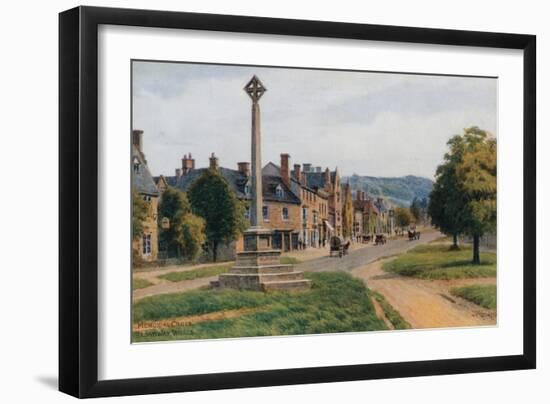 Memorial Cross, Broadway, Worcestershire-Alfred Robert Quinton-Framed Giclee Print