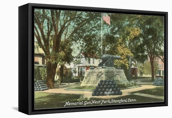 Memorial Gun, Stamford, Connecticut-null-Framed Stretched Canvas