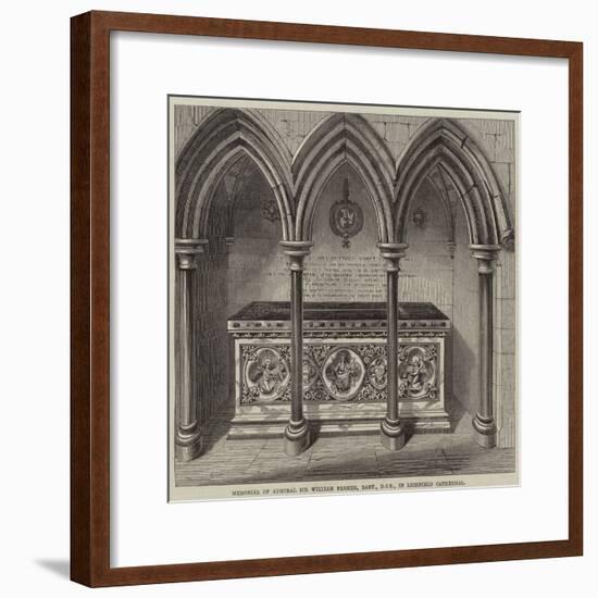 Memorial of Admiral Sir William Parker, Baronet, Gcb, in Lichfield Cathedral-null-Framed Giclee Print