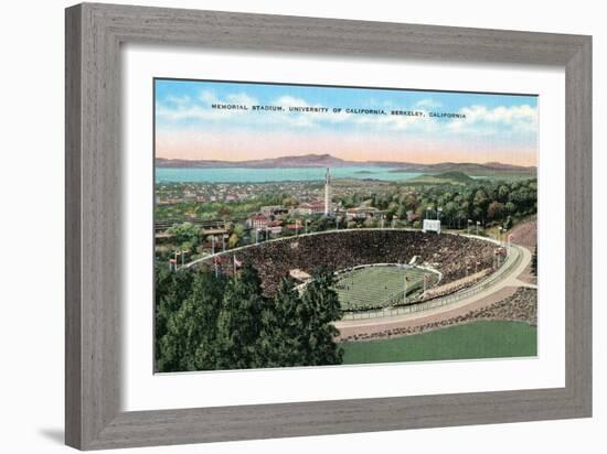 Memorial Stadium, Berkeley-null-Framed Art Print