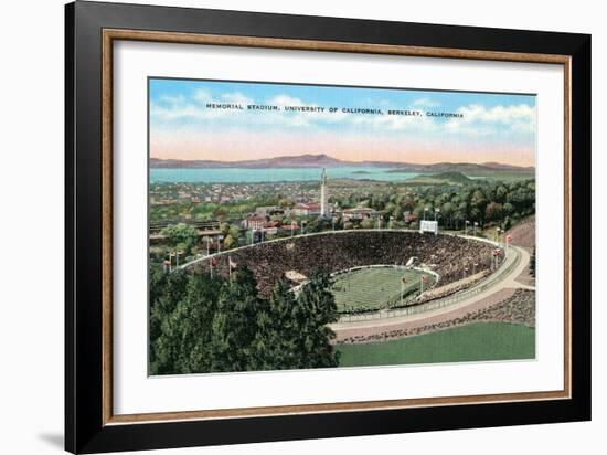 Memorial Stadium, Berkeley-null-Framed Art Print