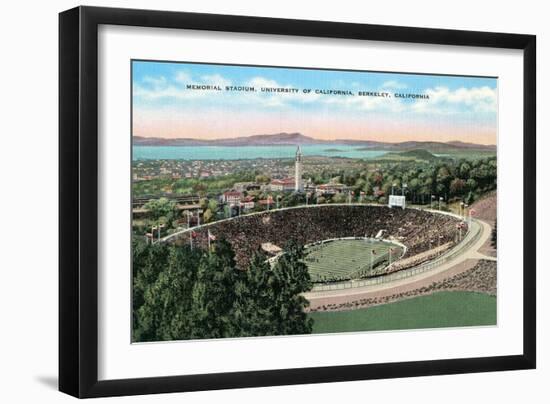 Memorial Stadium, Berkeley--Framed Art Print