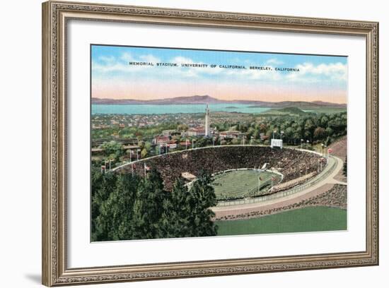 Memorial Stadium, Berkeley-null-Framed Art Print