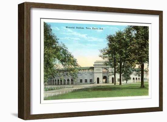 Memorial Stadium, Terre Haute, Indiana-null-Framed Art Print