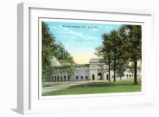 Memorial Stadium, Terre Haute, Indiana-null-Framed Art Print