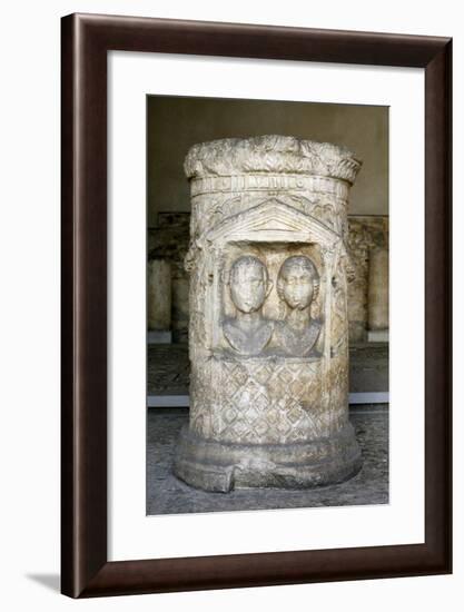 Memorial Stone from Brescia, Italy-null-Framed Giclee Print