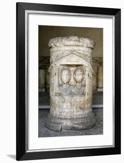 Memorial Stone from Brescia, Italy-null-Framed Giclee Print