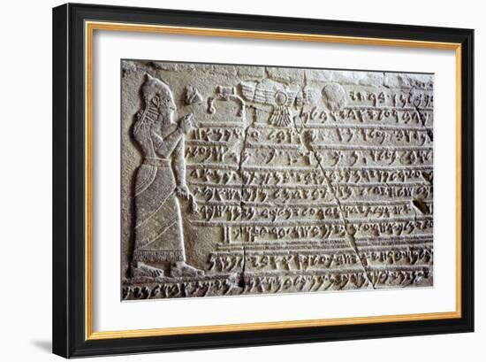 Memorial stone of Kilamuwa King of Sam'al, c850 BC. Artist: Unknown-Unknown-Framed Giclee Print