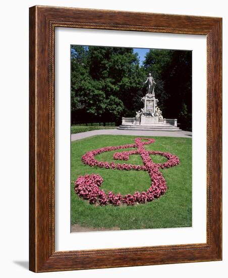 Memorial to Mozart, Burggarten, Vienna, Austria-Geoff Renner-Framed Photographic Print