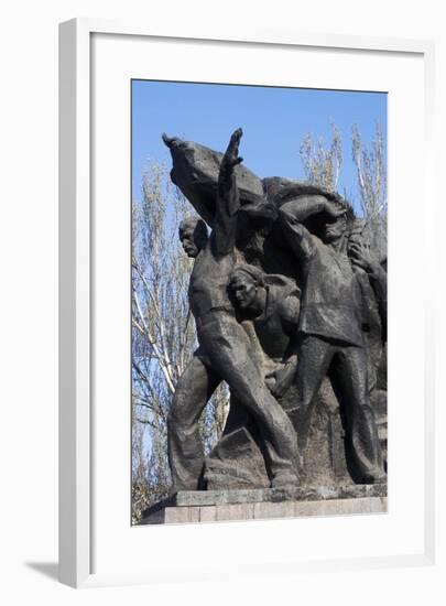 Memorial to Mutinous Sailors of Battleship Potemkin, Who Supported Workers' Revolt of 1905-null-Framed Giclee Print