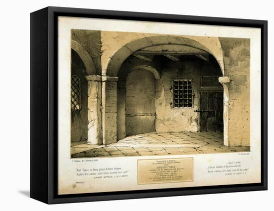 Memorial to Torquato Tasso, engraved by T.C. Dibdin after a 1846 painting-Carlo Grubacs-Framed Premier Image Canvas