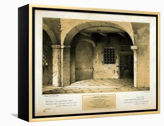 Memorial to Torquato Tasso, engraved by T.C. Dibdin after a 1846 painting-Carlo Grubacs-Framed Premier Image Canvas