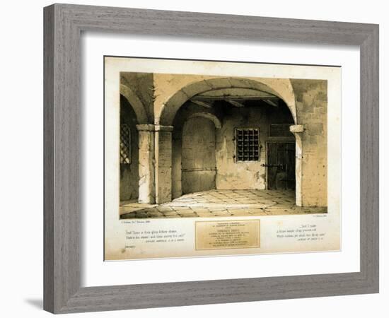 Memorial to Torquato Tasso, engraved by T.C. Dibdin after a 1846 painting-Carlo Grubacs-Framed Giclee Print