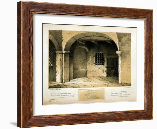 Memorial to Torquato Tasso, engraved by T.C. Dibdin after a 1846 painting-Carlo Grubacs-Framed Giclee Print