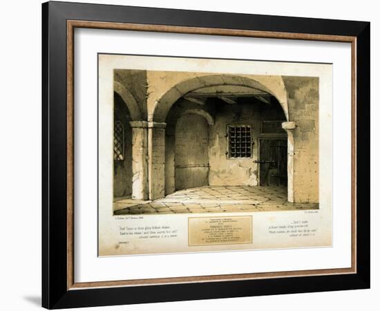 Memorial to Torquato Tasso, engraved by T.C. Dibdin after a 1846 painting-Carlo Grubacs-Framed Giclee Print