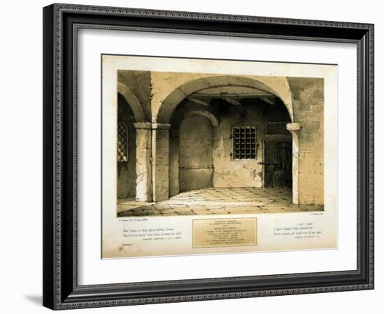 Memorial to Torquato Tasso, engraved by T.C. Dibdin after a 1846 painting-Carlo Grubacs-Framed Giclee Print