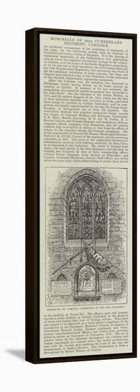 Memorials in Carlisle Cathedral to the 34th Regiment-Frank Watkins-Framed Premier Image Canvas