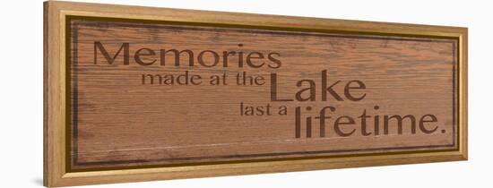 Memories at Lake 2-Lauren Gibbons-Framed Stretched Canvas