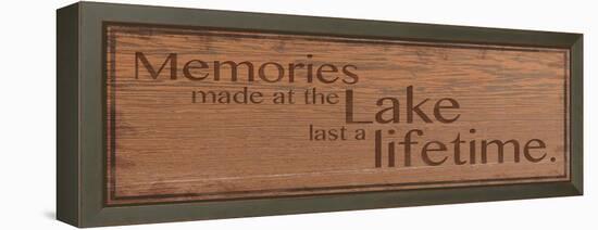 Memories at Lake 2-Lauren Gibbons-Framed Stretched Canvas