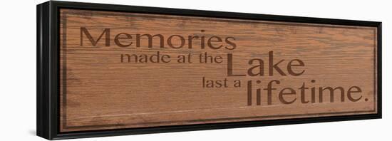 Memories at Lake 2-Lauren Gibbons-Framed Stretched Canvas