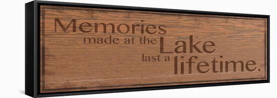 Memories at Lake 2-Lauren Gibbons-Framed Stretched Canvas