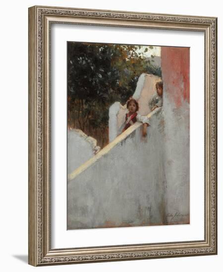 Memories of Capri; Ricordi Di Capri, 1878 (Oil on Panel)-John Singer Sargent-Framed Giclee Print