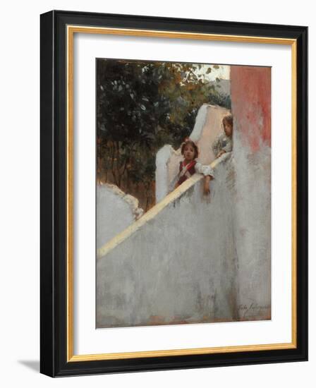 Memories of Capri; Ricordi Di Capri, 1878 (Oil on Panel)-John Singer Sargent-Framed Giclee Print