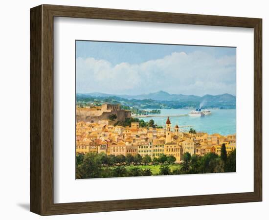 Memories Of Corfu-kirilstanchev-Framed Art Print