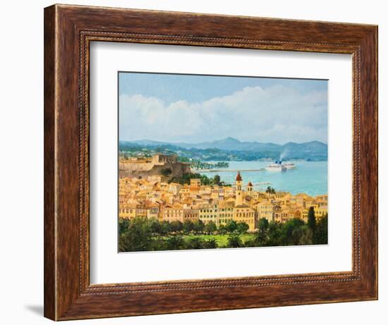 Memories Of Corfu-kirilstanchev-Framed Art Print