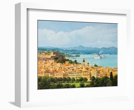 Memories Of Corfu-kirilstanchev-Framed Art Print