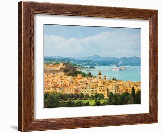 Memories Of Corfu-kirilstanchev-Framed Art Print