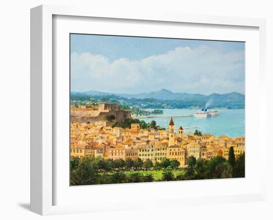 Memories Of Corfu-kirilstanchev-Framed Art Print