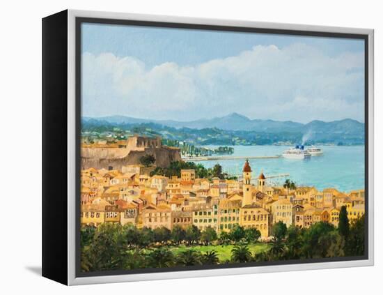 Memories Of Corfu-kirilstanchev-Framed Stretched Canvas