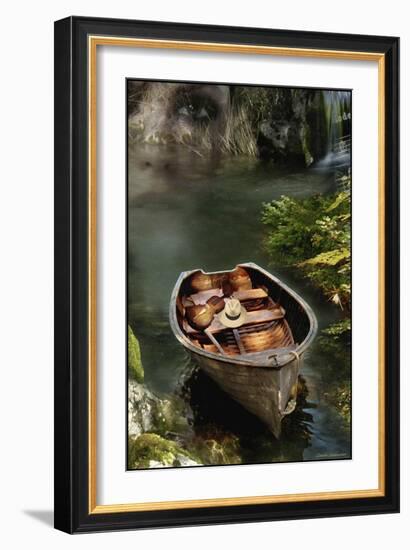 Memories of the Old Lake Version 2-Carlos Casamayor-Framed Giclee Print