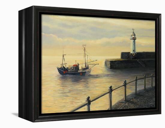 Memories Of The Old Lighthouse-kirilstanchev-Framed Stretched Canvas