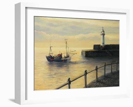 Memories Of The Old Lighthouse-kirilstanchev-Framed Art Print