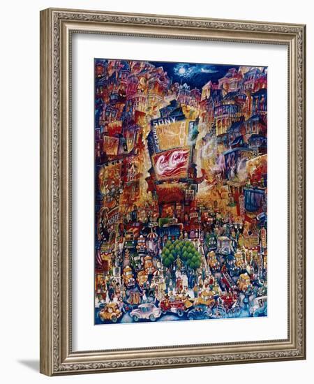 Memories of Times Square-Bill Bell-Framed Giclee Print