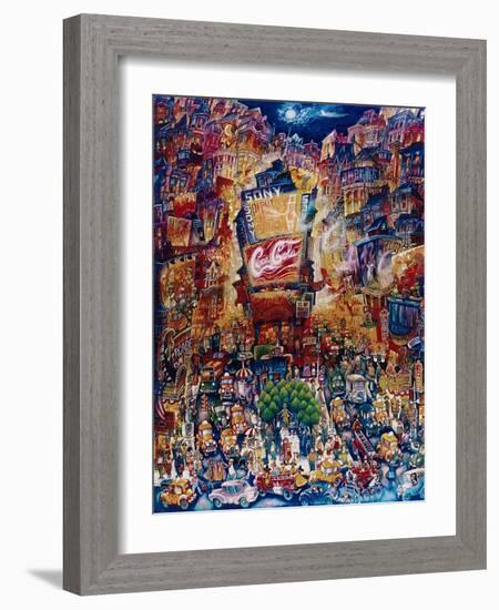 Memories of Times Square-Bill Bell-Framed Giclee Print