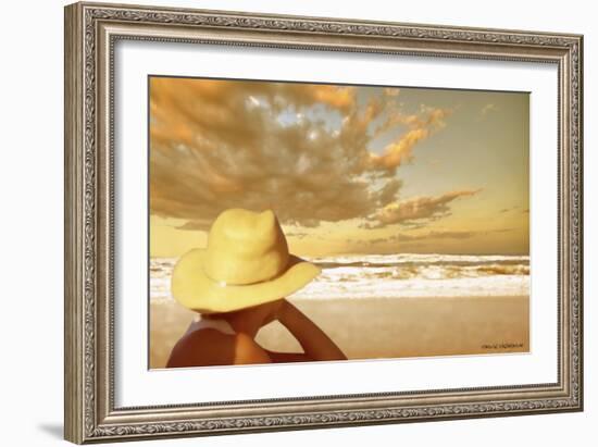 Memories on the Beach 1-Carlos Casamayor-Framed Giclee Print