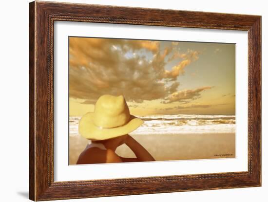 Memories on the Beach 1-Carlos Casamayor-Framed Giclee Print