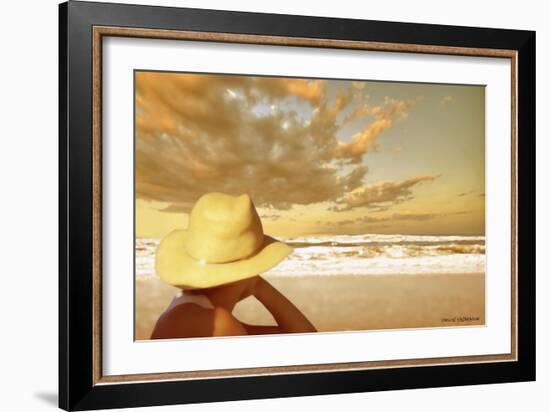 Memories on the Beach 1-Carlos Casamayor-Framed Giclee Print