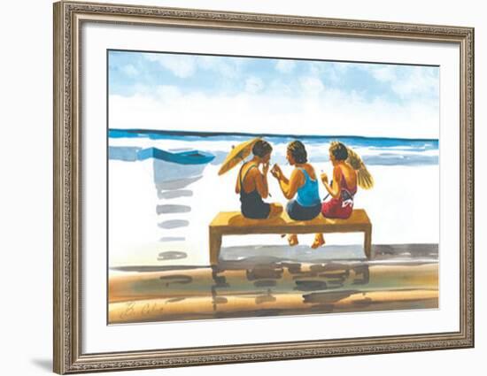 Memories on the Shore V-Irene Celic-Framed Art Print