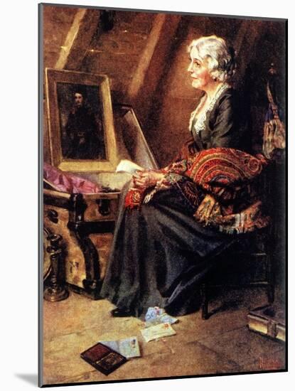 Memories (or Woman Reading Love Letters in Attic)-Norman Rockwell-Mounted Giclee Print